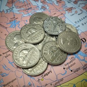 10 Vintage Canadian Nickels—Collection of Canadian 5-Cent Coins